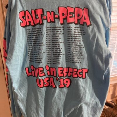 Salt-N-Pepa Tour 2019 Long Sleeve T Shirt Blue XL Hip Hop Rap Music Concert