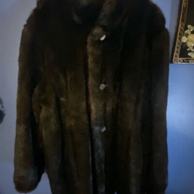 BROWN Reversible Fur Coat! Ensign collection!