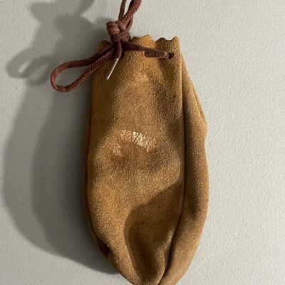 Old Brown Leather Pouch