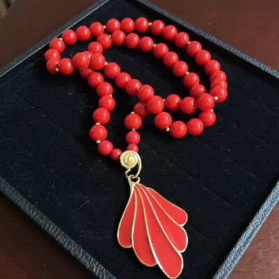 Vintage Trifari Red Necklace