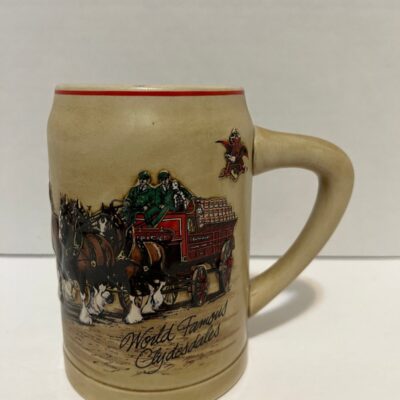 Rare 1980 Budweiser World Famous Clydesdales Mug Used