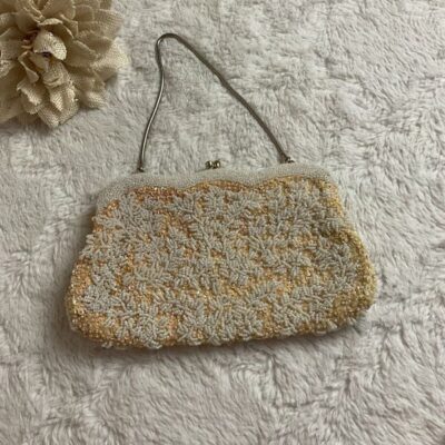 Vintage Handmade Beaded Handbag Purse Clutch Hong Kong