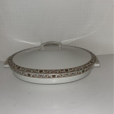 Ridgways Royal Semi Porcelain Burleigh Covered Serving Dish England