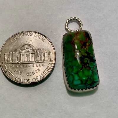 Vintage Daniel Benally Sterling Silver Turquoise Pendant