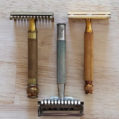 Vintage 1900s Safety Razor Lot of Two Gillette and One Valet