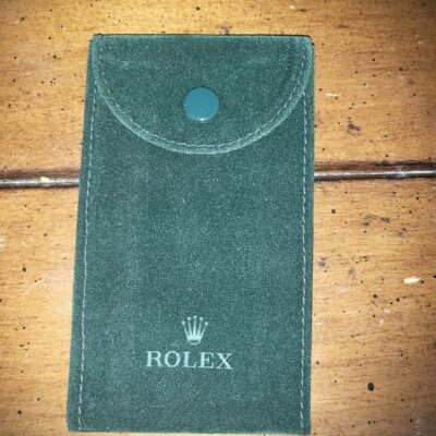 Rolex green pouch