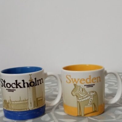 Starbucks Stockholm + Sweden mini espresso global icon mugs