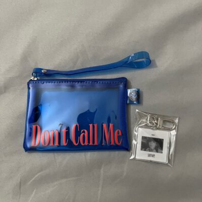 shinee dont call me pouch w/ keyring