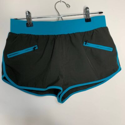 Z By Zella Running Shorts Blk/Turquoise