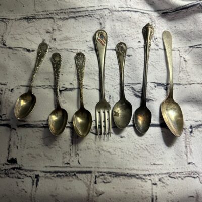 Vintage baby spoons and fork