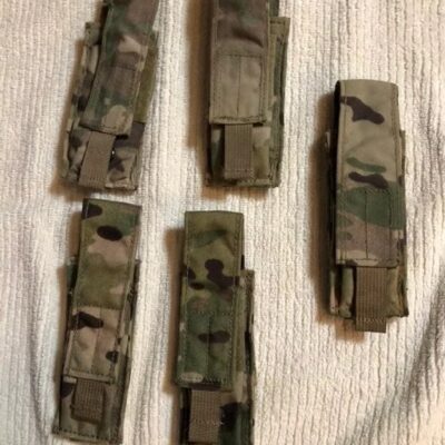 Five 9mm Single MulitCam Pouches