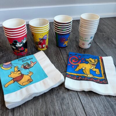 Vintage kids party supplies