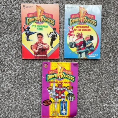 Vintage Mighty Morphin Power Rangers Parachute Press Book Lot 1st Edition 1st Pr