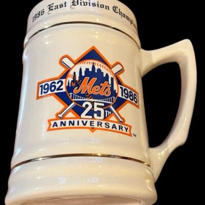 Collectible vintage Mets World champion stein