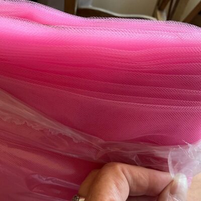 Barbie Pink Netting Fabric Crafting Sewing 20 Yards New Without Tags