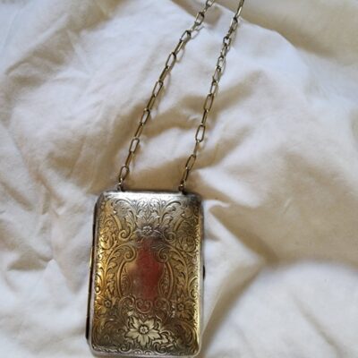 Victorian German silver bag