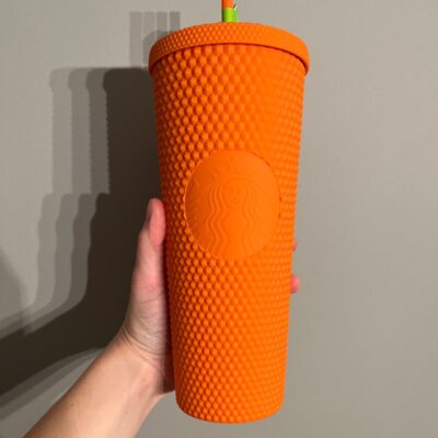 Starbucks Matte Orange Studded Tumbler