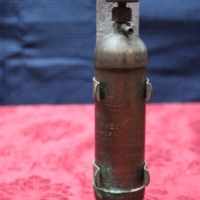 Antique 1940S 123 FIRE EXTINGUISHER CAR /MOTORCYCLE BRASS FIRE EXTINGUISHER