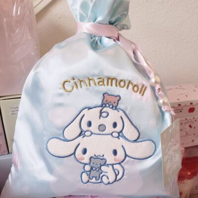 Cinnamoroll & Milk Satin Pouch