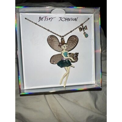 Betsey Johnson  Fairyland Articulated Faerie Whimsical Magical Necklace NIB