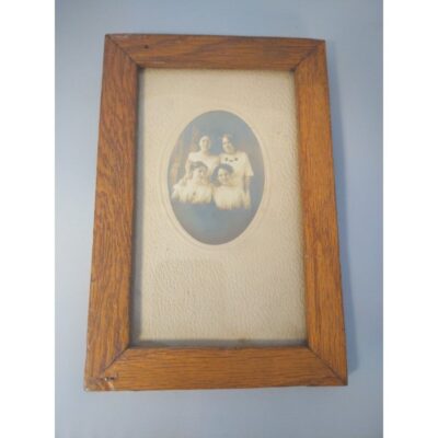 Vtg Photo Four Women Wear Glasses Ernest Brown’s Studio Louisville Ky Wood Frame