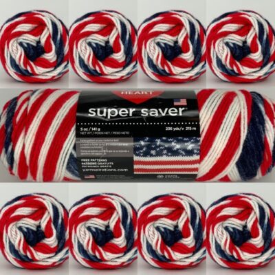 lot of 9 americana super saver yarn