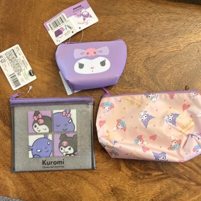 Kuromi/My Melody pouch bundle