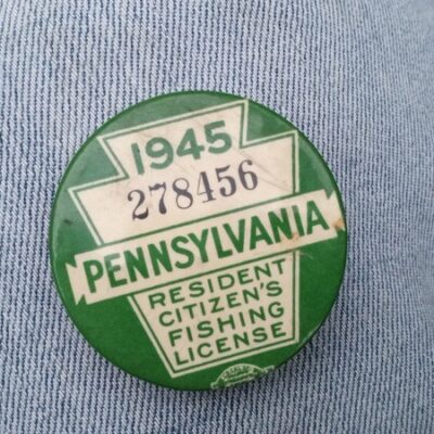 1945  Pennsylvania fishing license