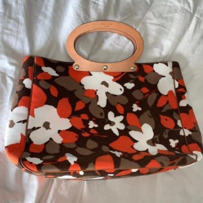 Kate Spade Multicolor Floral Canvas Ring Handle Tote