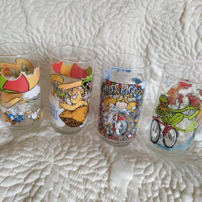 Vintage The Muppets Glasses Tumblers