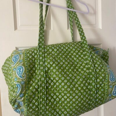 Vera Bradley Apple Green Duffel Bag