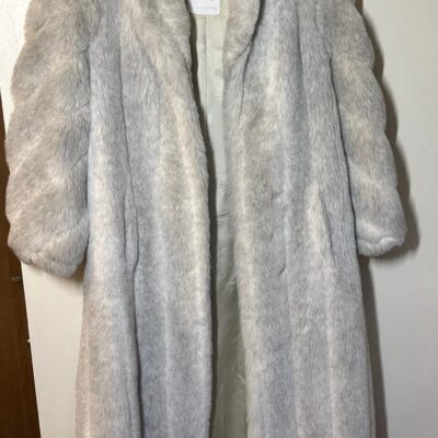 Faux Fox fur coat