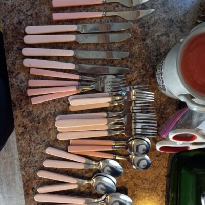 Retro Pink Silverware