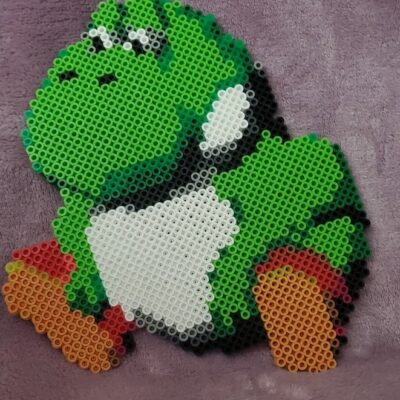 3D Rendered Fat Yoshi Perler Magnet