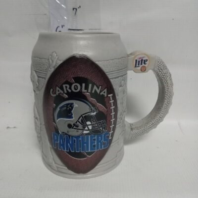 NFL Carolina Panthers Miller lite 1999 3D Beer Stein