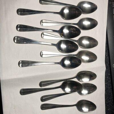 Vintage Stainless Steel Rogers stainless steel spoons count 13 of them 6 inch