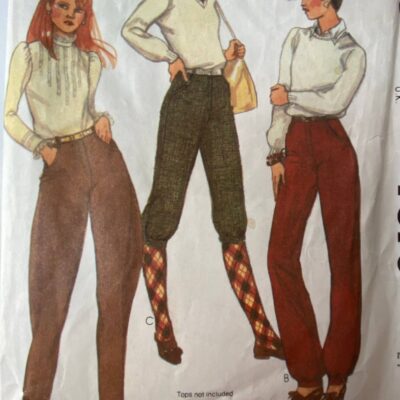 1981 McCalls 7670 Instructions No Pattern Misses Pants