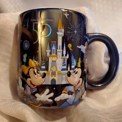 WDW 50th Anniversary Blue Celebration Mug