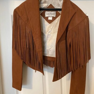 Fringe lamb skin Jacket