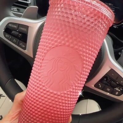 STARBUCKS PINK OMBRE HOLIDAY TUMBLER