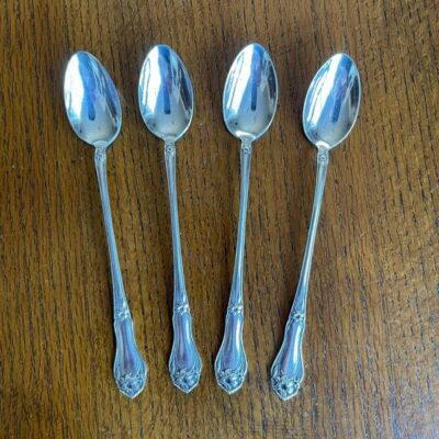 Vintage Long Stem Silver plated spoons