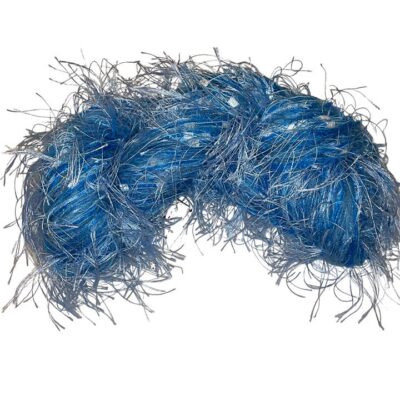 Kollage SPLENDOR Mohair Viscose Aran-Bulky Feathery Multi-Textured Yarn Blue $38