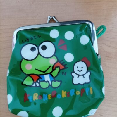 vintage sanrio kerokero keroppi shoulder bag pouch RARE