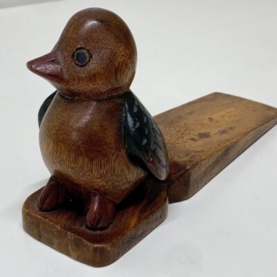 Vintage Hand Crafted Figural Bird Antique Wedge Doorstop