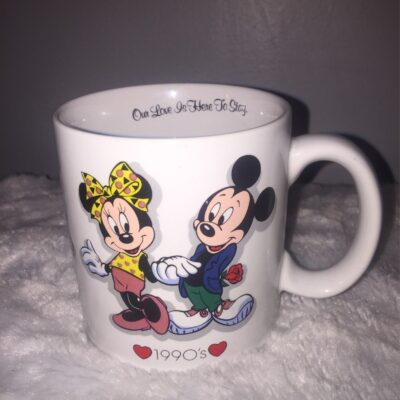 VTG Disney Mickey ❤️ Minnie 1990 Mug