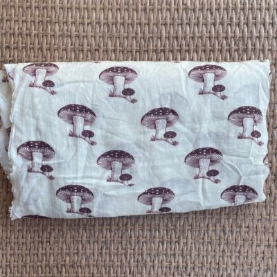 100% Modal Toadstool/Mushroom Fabric Custom Printed in India, 3 Meters