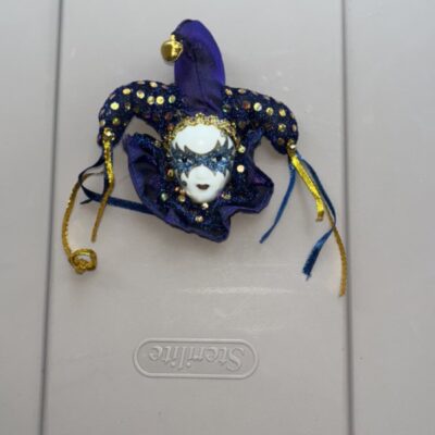 Mardi Gras jester fridge magnet