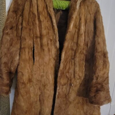 Vintage Fur Coat Prentice USA Zipper