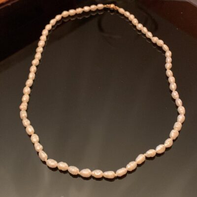 Vintage l4K Gold and Freshwater Seed Pearl Necklace