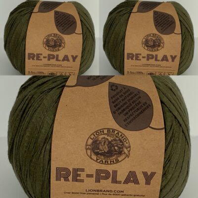 lot of 3 burnt olive replay yarn